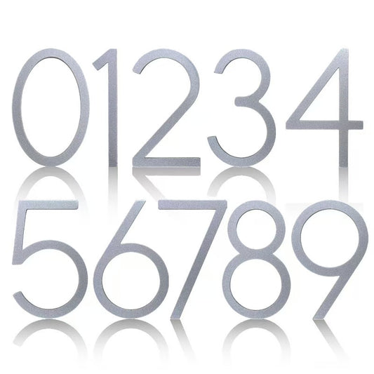 Huisnummer Grijs