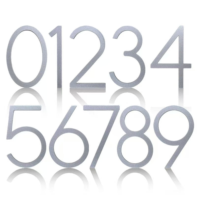 Huisnummer Grijs