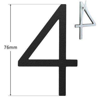 Huisnummer Zwart